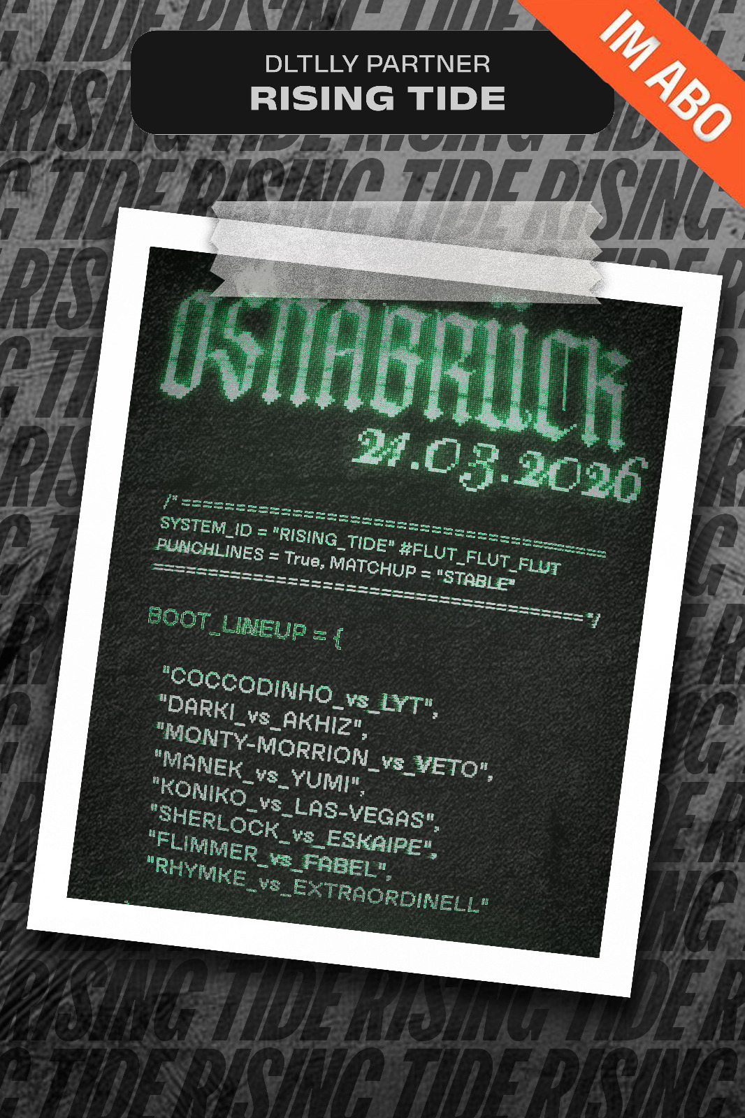 RISING TIDE OSNABRÜCK | im ABO