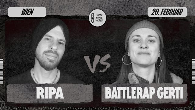 UBC SMALL ROOM NEWCOMER BATTLES RIPA vs BATTLERAP GERTI