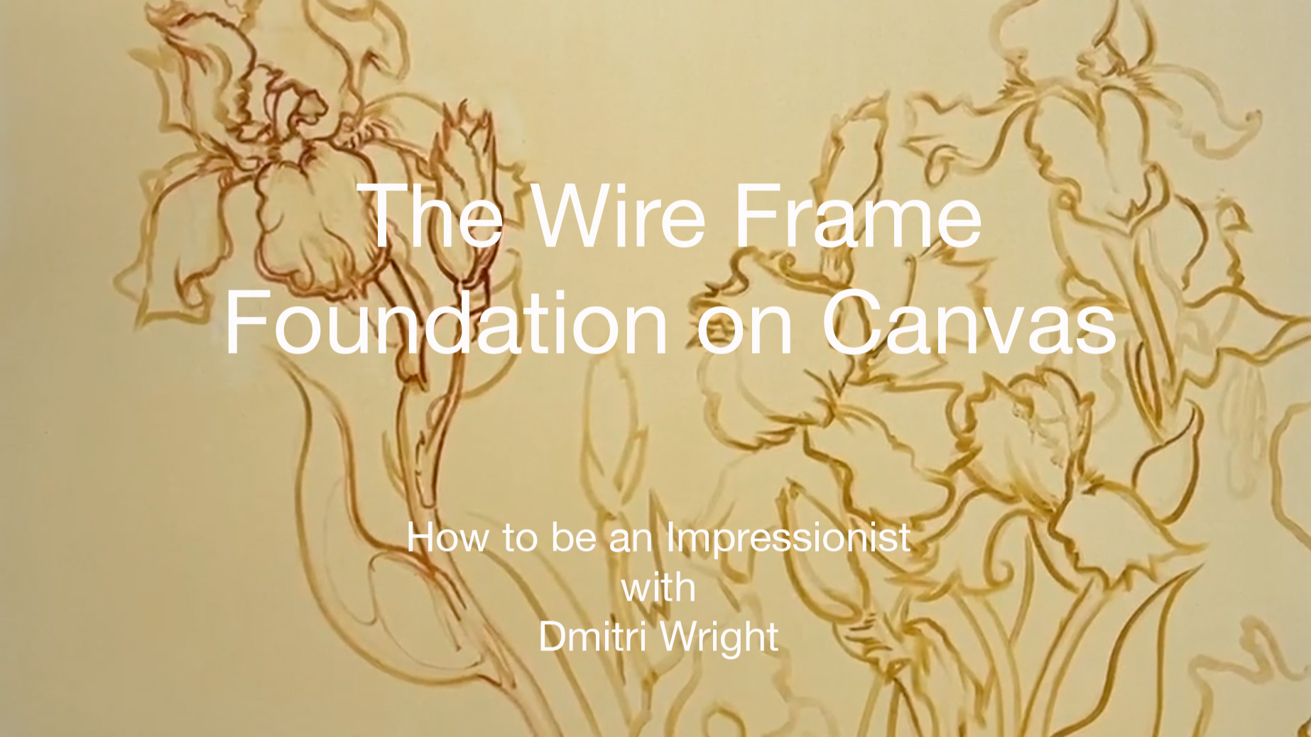 Iris The Wire Frame Foundation on Canvas