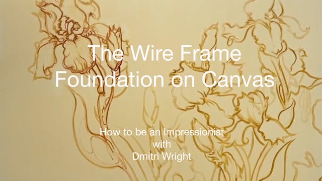 Iris The Wire Frame Foundation on Canvas