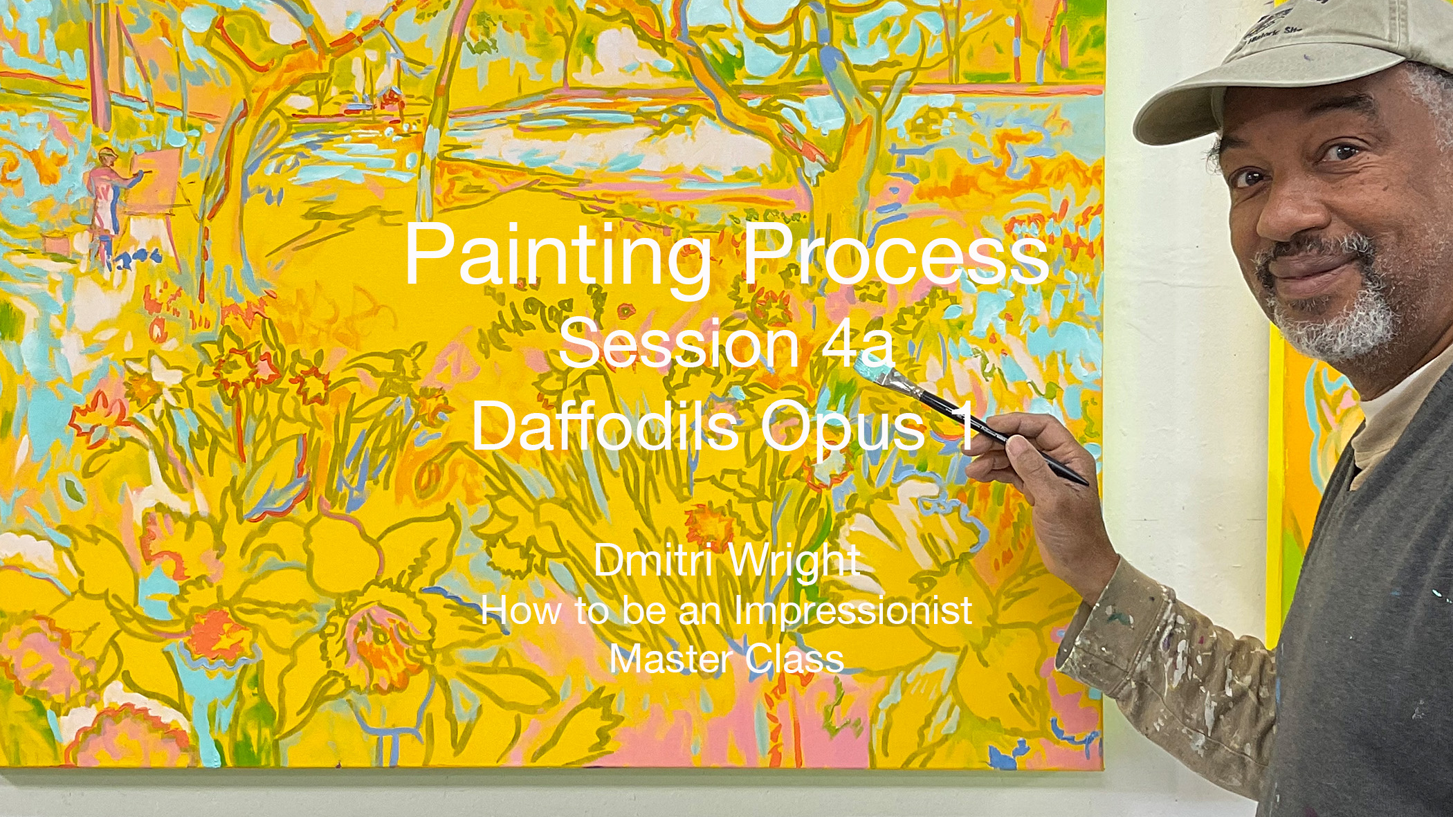 Painting Process Session 4a Daffodils Opus I 