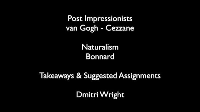 14. van Gogh-Cezanne-Bonnard Assignments