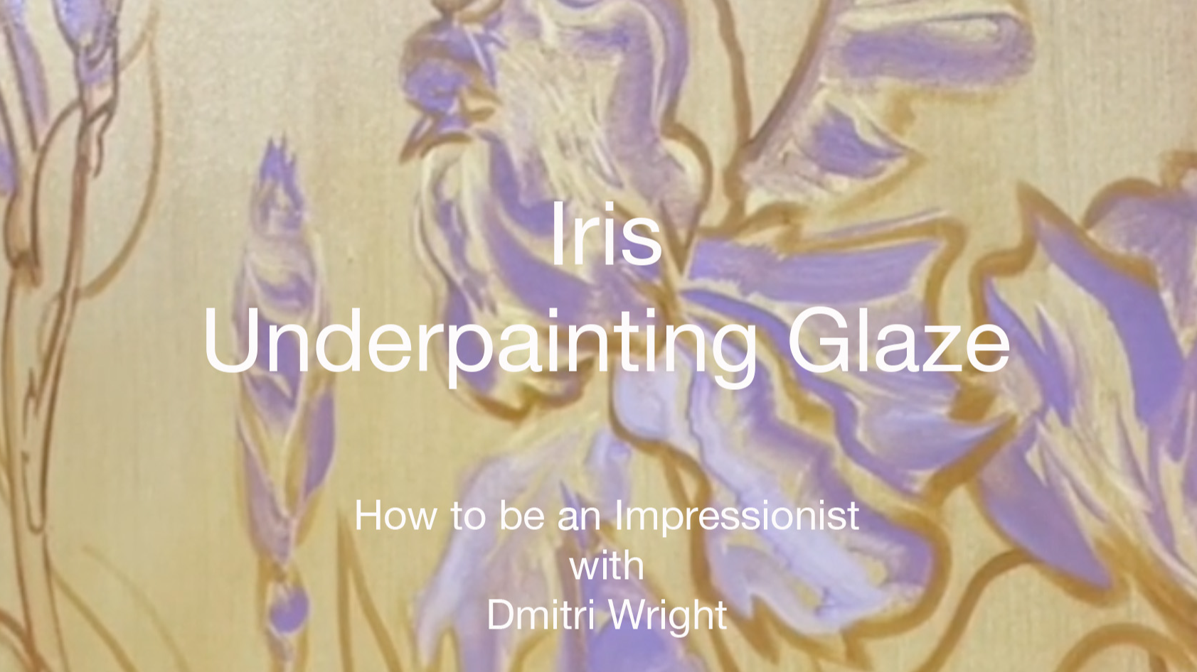 Iris Underpainting Glaze and Wet-on-Wet Painting Foundation 