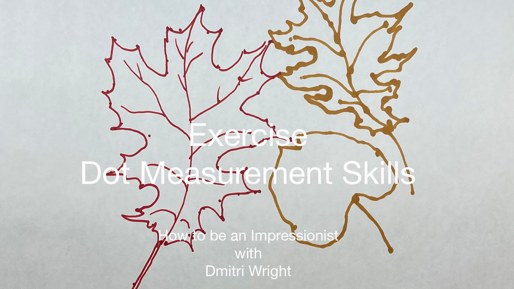 Practice Exercise - The  Dot for Estimation