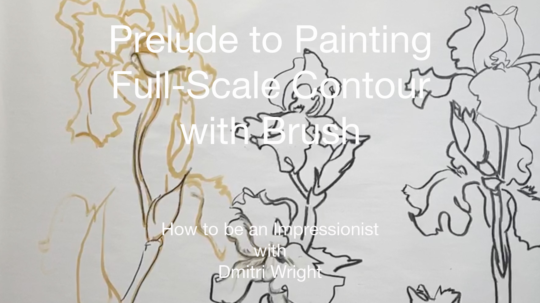 Iris 1.3 Prelude to Painting  Full-Scale Contour Drawing with Brush