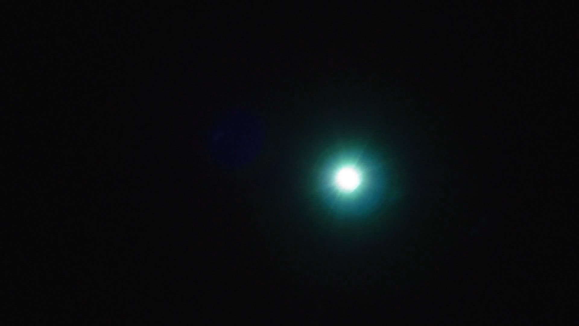 Teal Lights After Dark