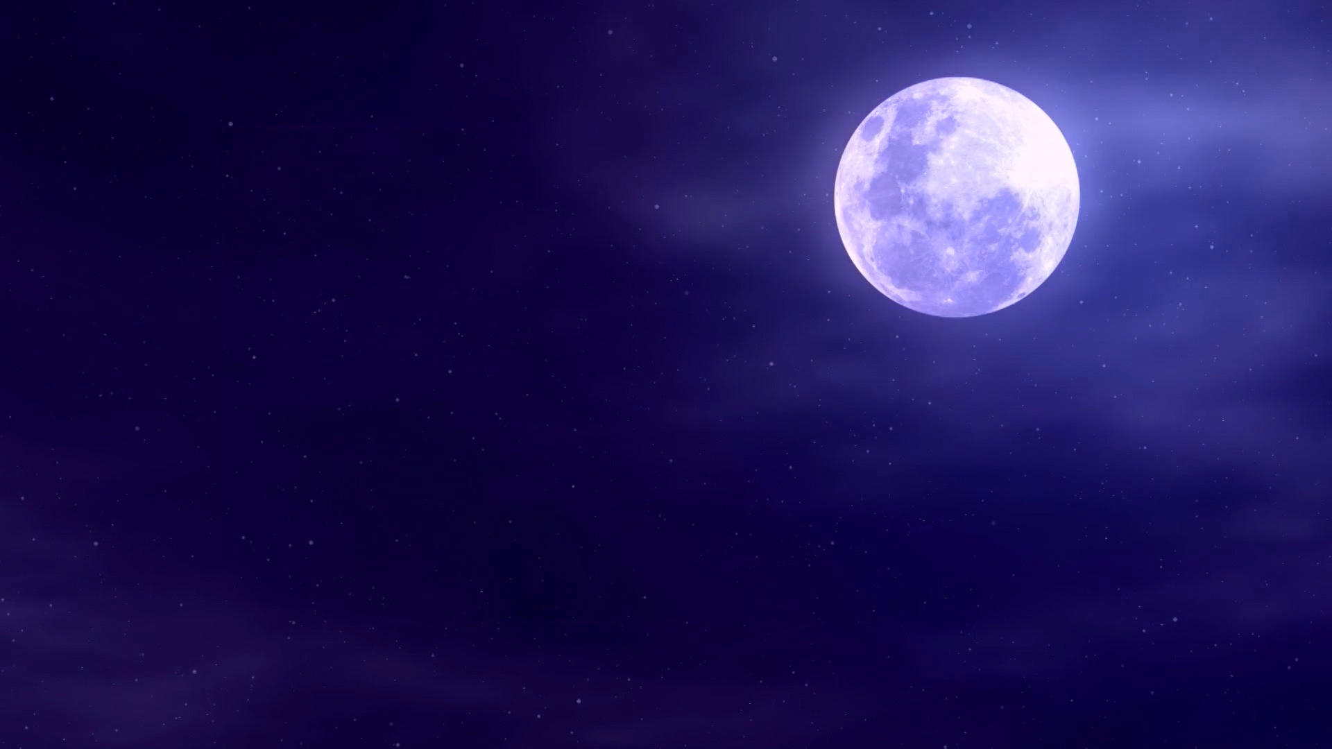 The Moon Through the Clouds