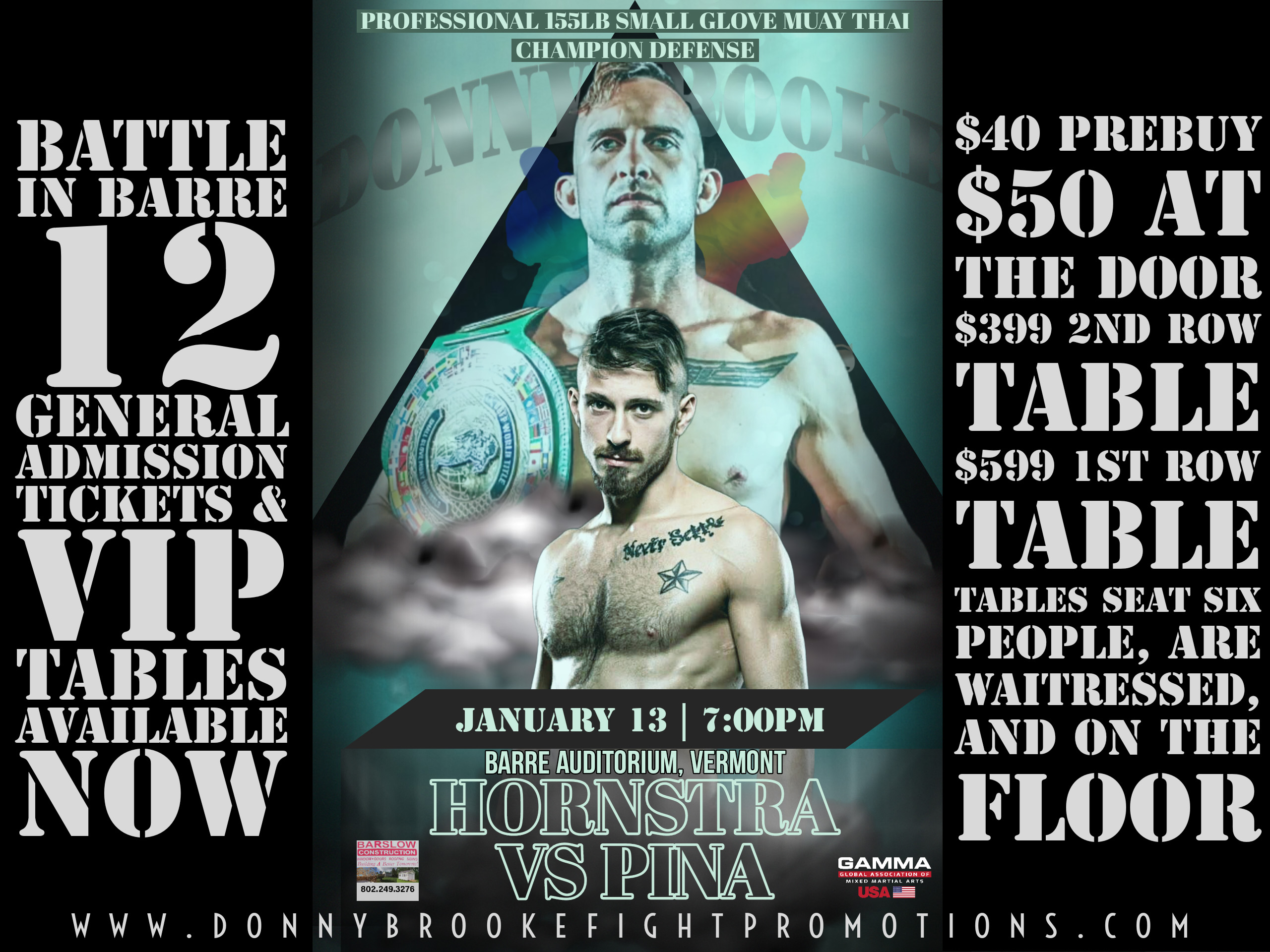 Battle In Barre 12: Hornstra VS Pina