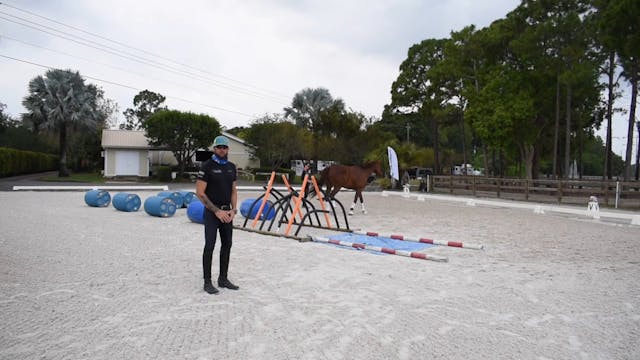 Jessica working on the ground with J'...