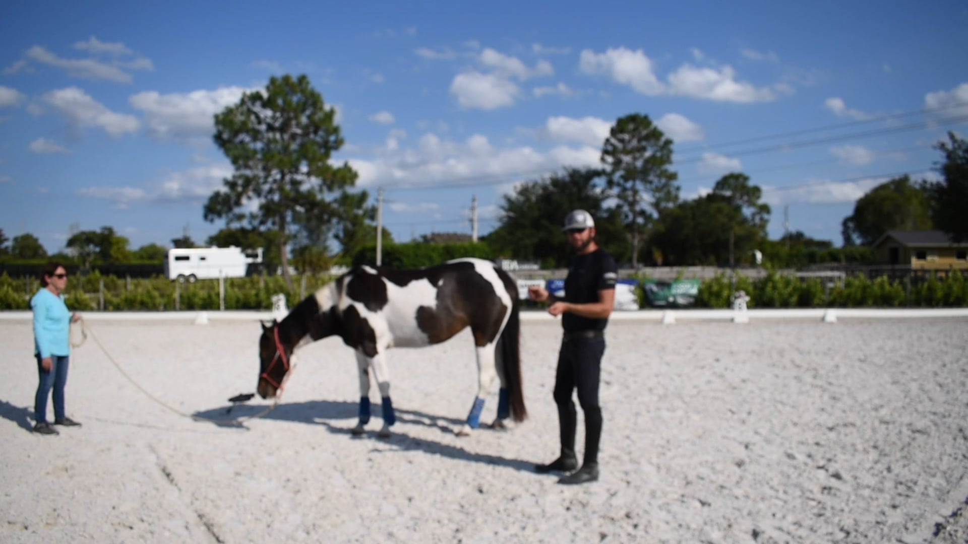 Cherry and Sierra working on backing part 1