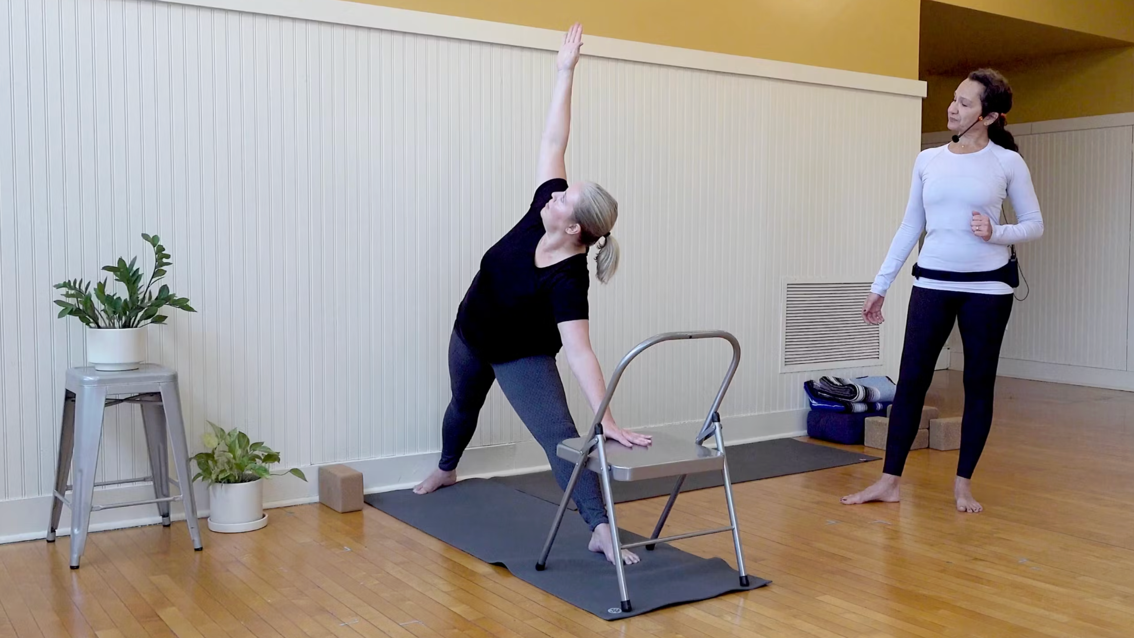 Iyengar: 3 Ways to Do Trikonasana • Nadja Refaie • 15 min