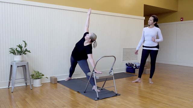 Iyengar:3 Ways to do Trkonasana, Triangle pose • Nadja Refaie • 15 min