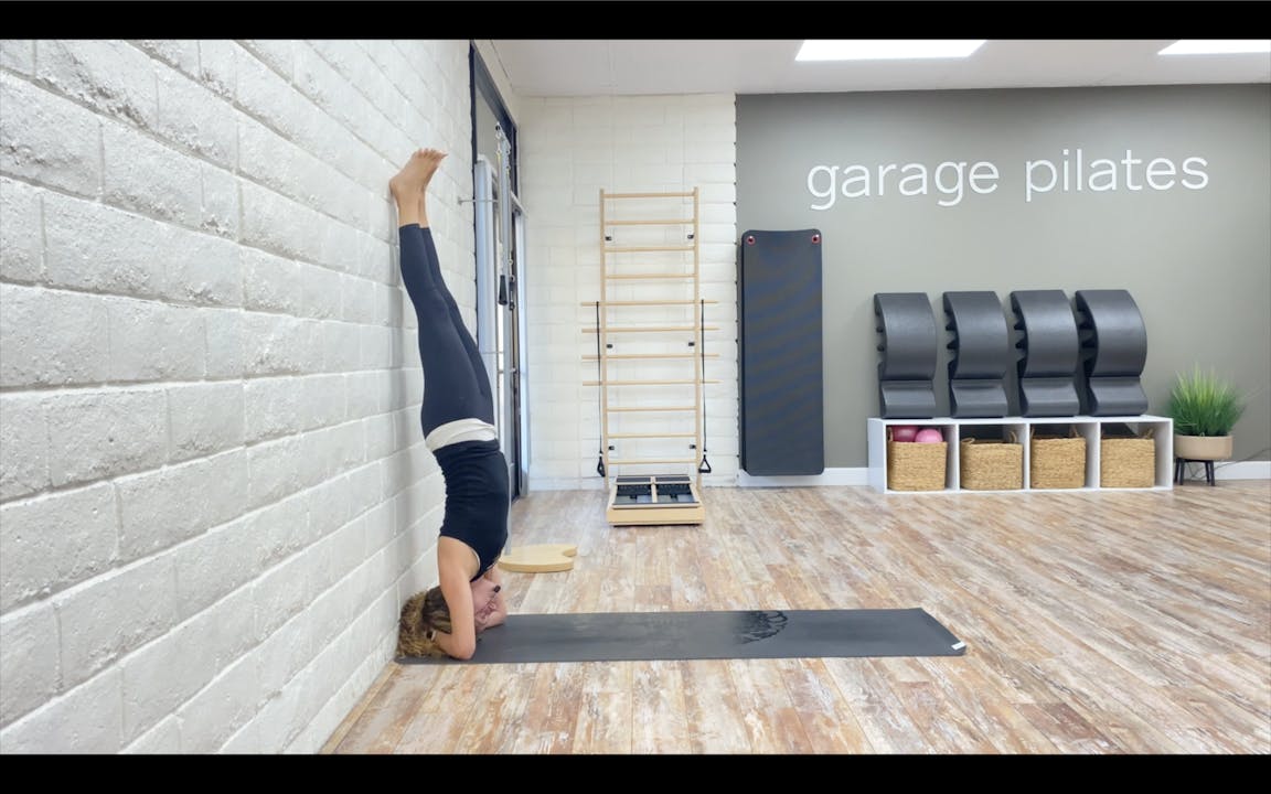 Wall Handstand Dynamic Pilates TV Ondemand Pilates Training