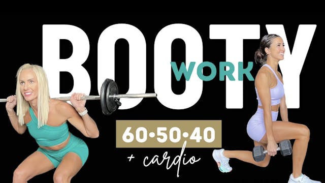 Booty Work 60-50-40 HIIT