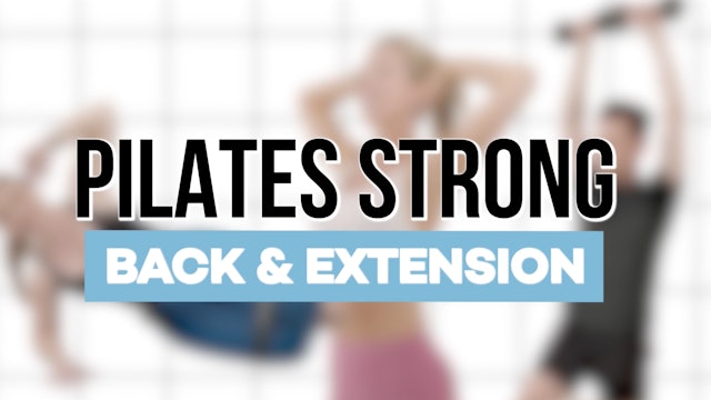 Pilates Strong Back & Extension 