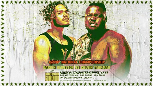 DPW National Championship: Calvin Tankman (c) vs Darian Bengston
