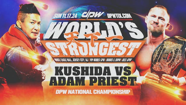 Adam Priest (c) vs KUSHIDA