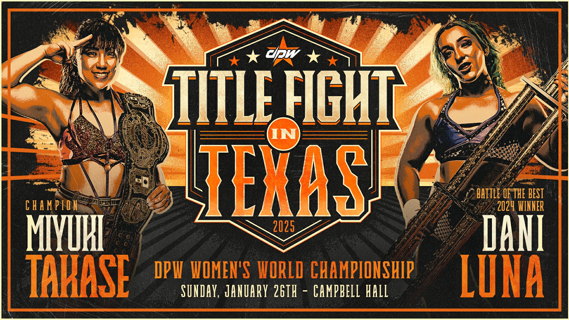 Miyuki Takase (c) vs Dani Luna