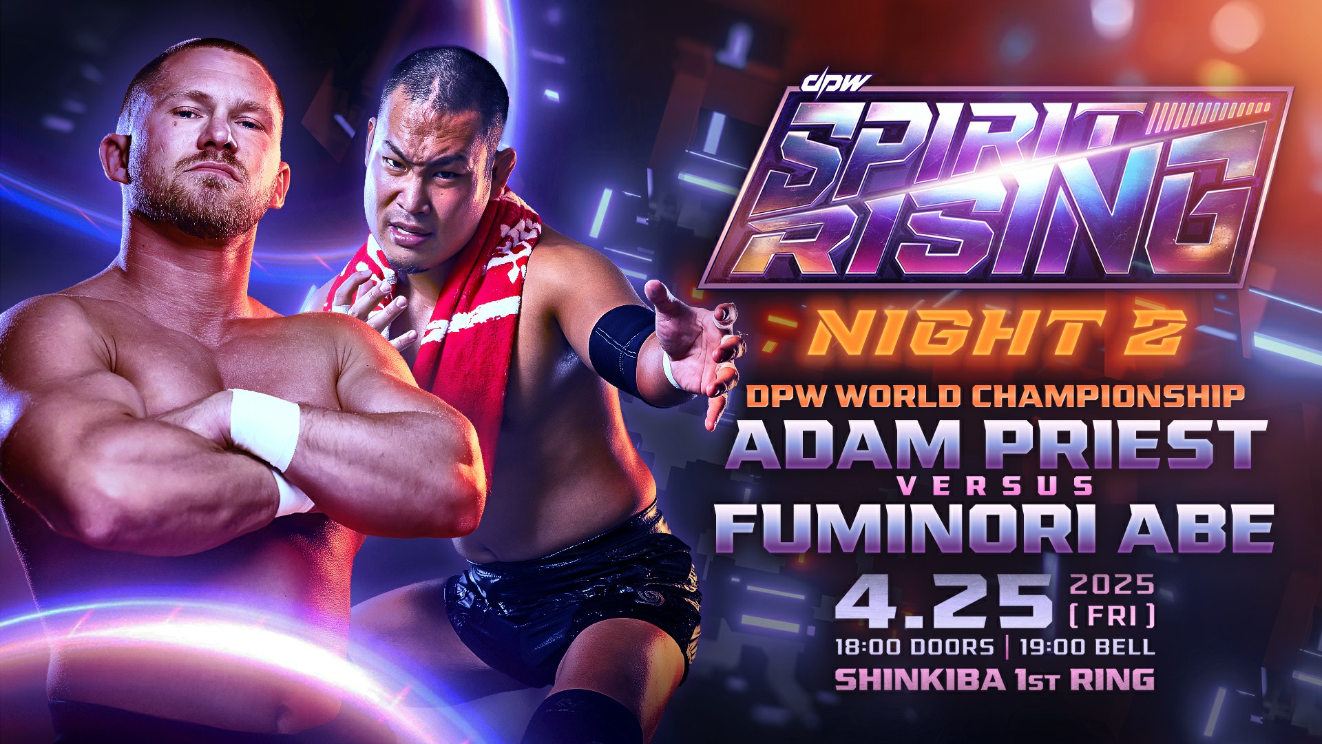 Adam Priest (c) vs Fuminori Abe