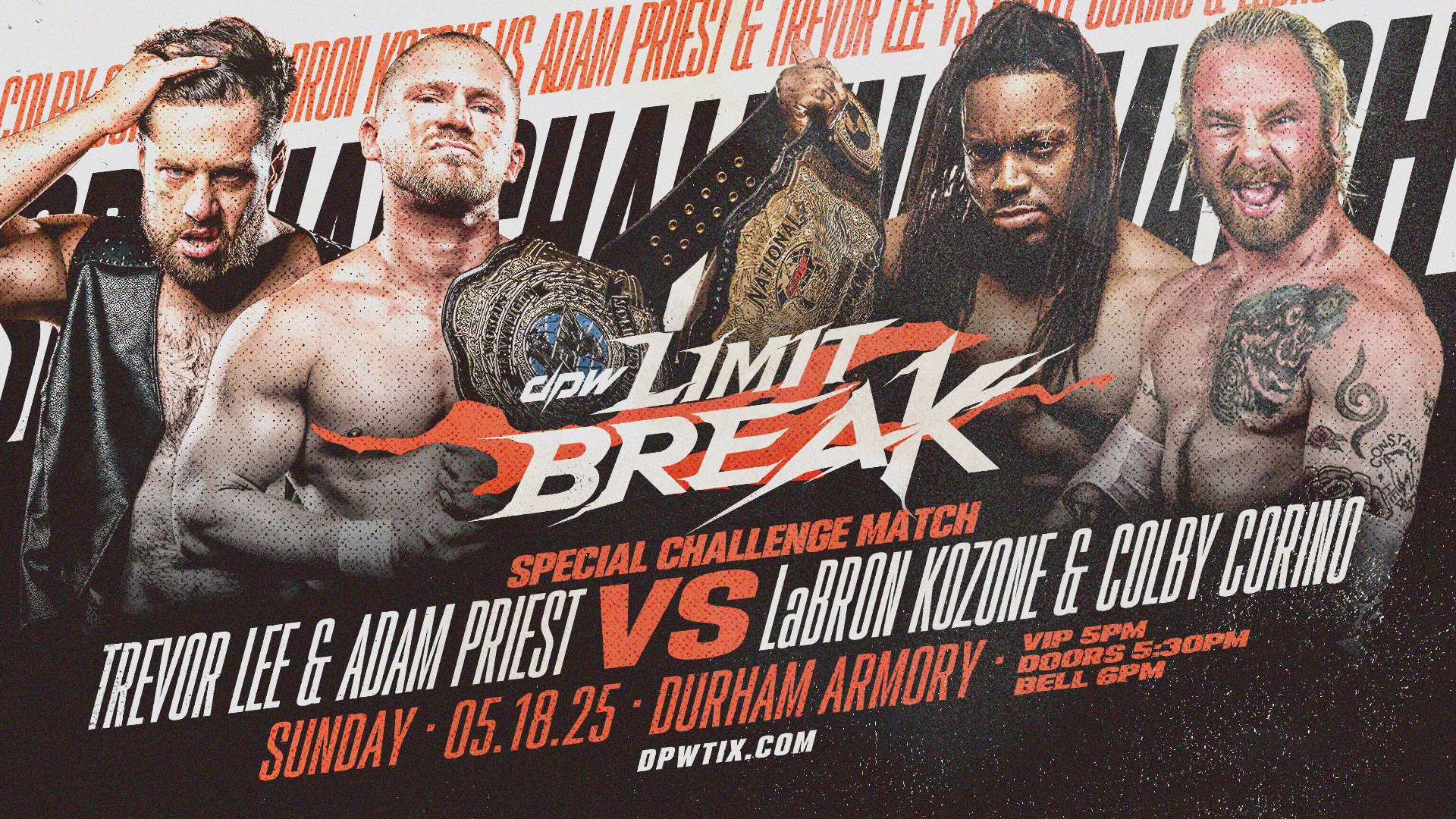 Trevor Lee & Adam Priest vs LaBron Kozone & Colby Corino