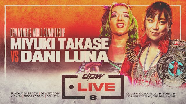 Miyuki Takase (c) vs Dani Luna