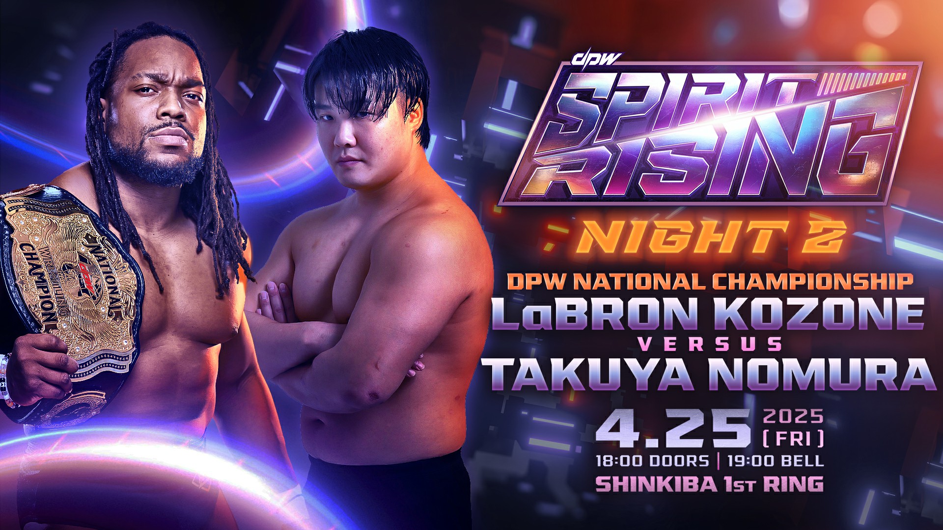 LaBron Kozone (c) vs Takuya Nomura