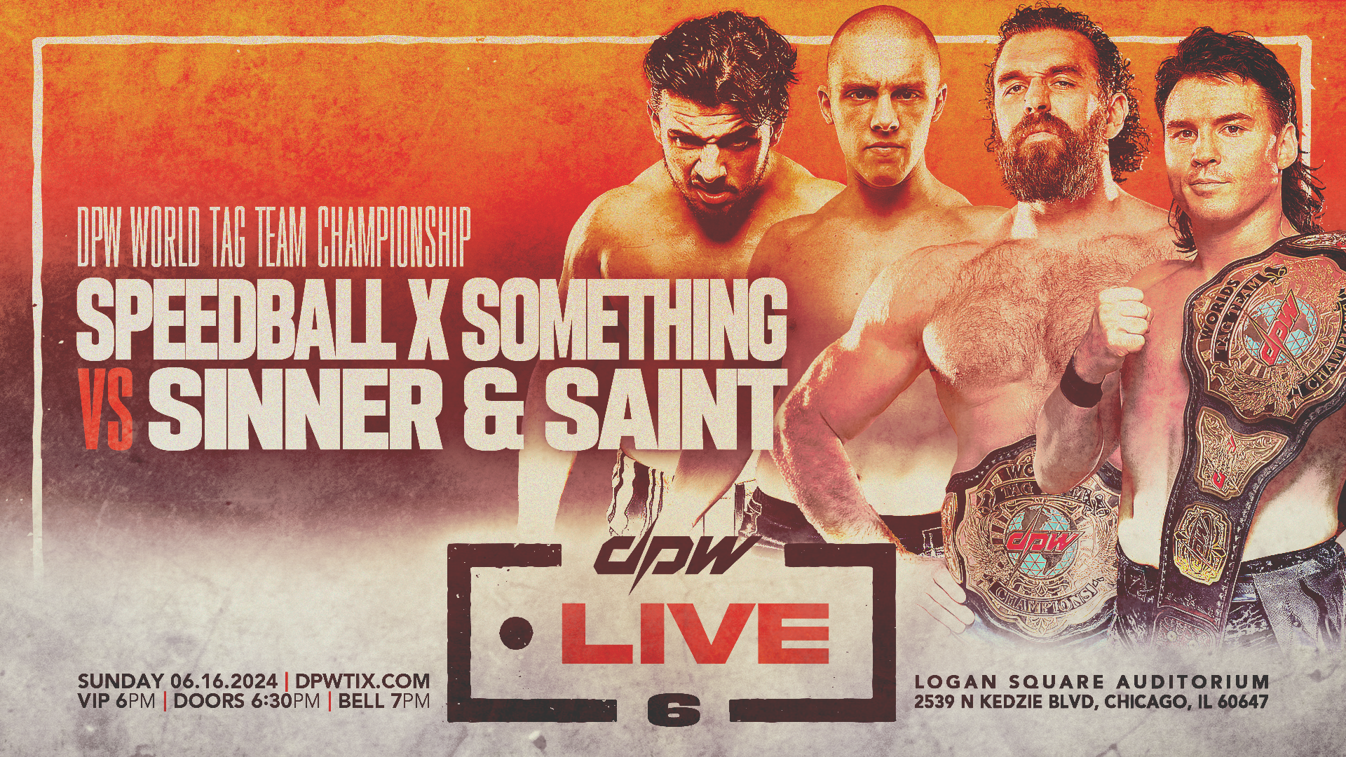 Speedball X Something (c) vs Sinner & Saint