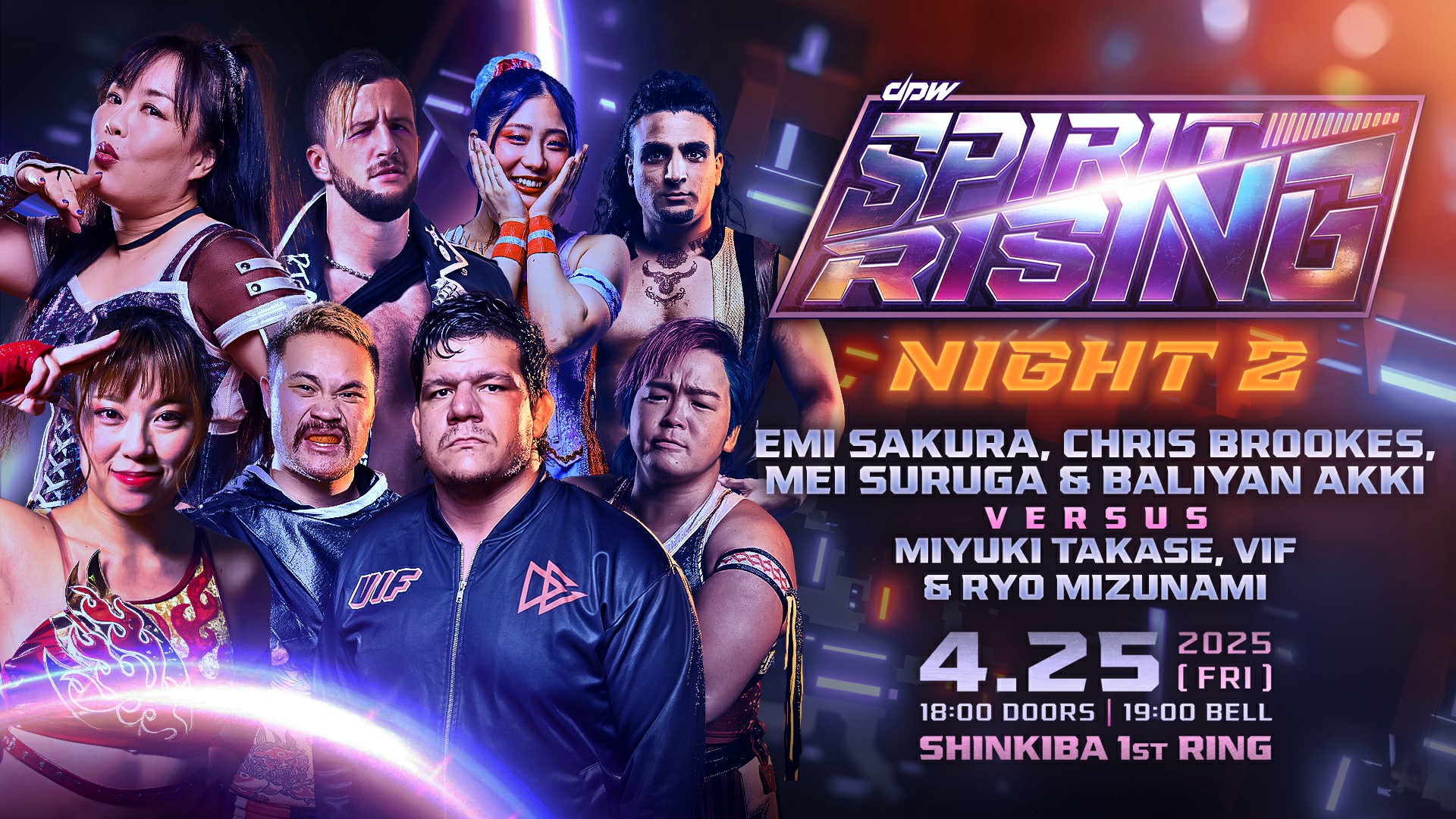 Chris Brookes, Emi Sakura, & BestBros vs Miyuki Takase, VIF, & Ryo Mizunami