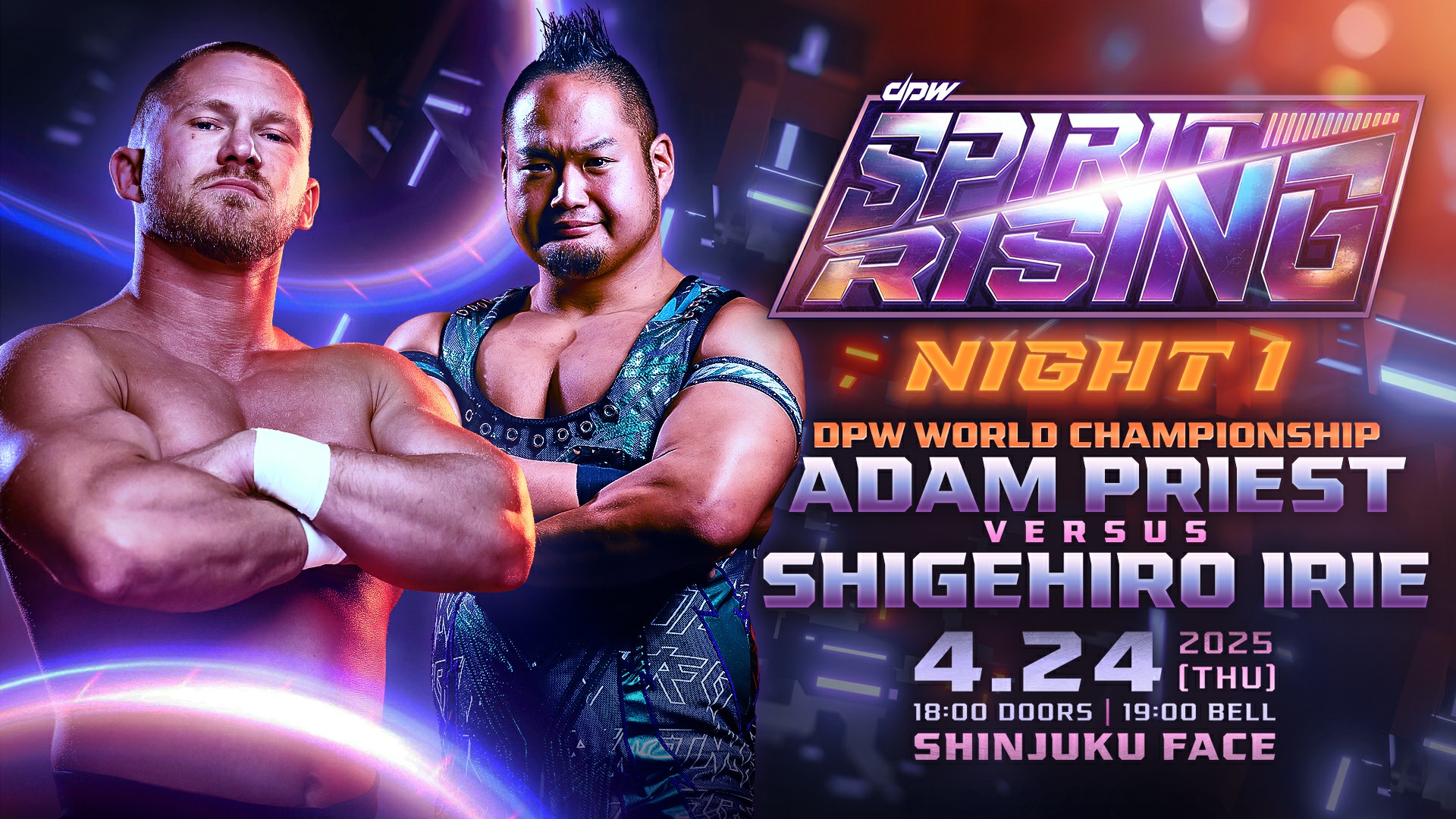 Adam Priest (c) vs Shigehiro Irie