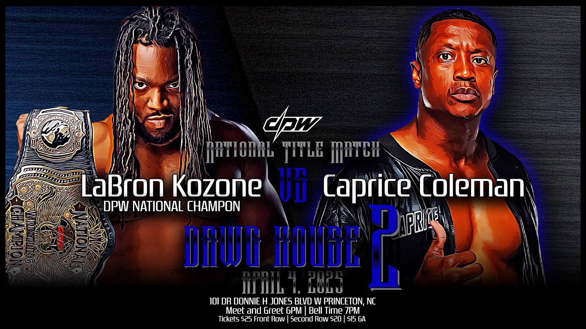 DPW National Championship: LaBron Kozone (c) vs Caprice Coleman