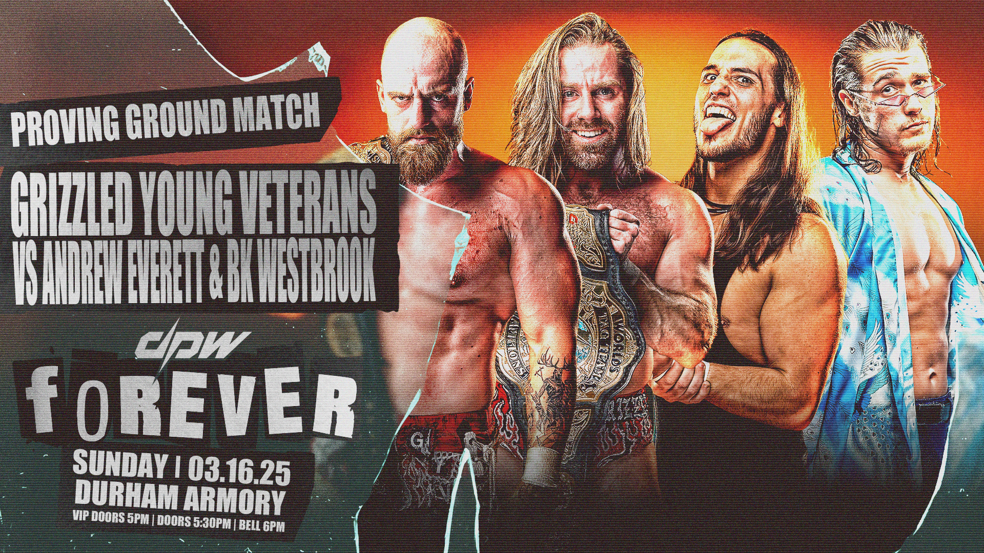 Grizzled Young Veterans vs Andrew Everett & BK Westbrook