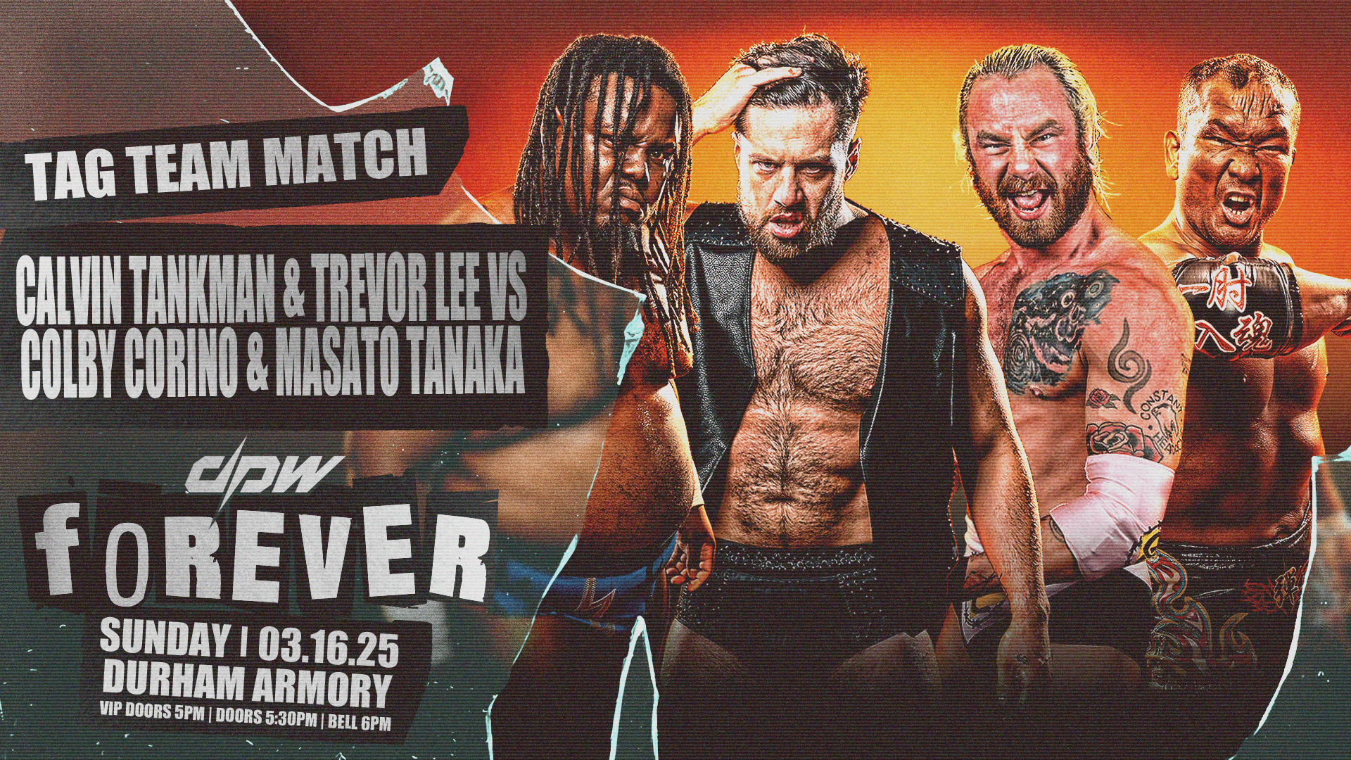 Calvin Tankman & Trevor Lee vs Colby Corino & Masato Tanaka