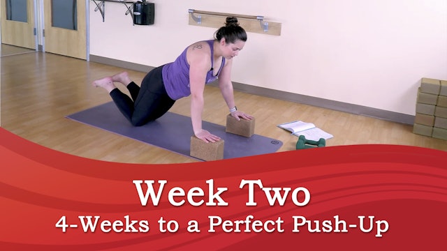 Week 2 Video: 4-Weeks to a Perfect Push Up