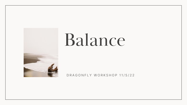 Presentation Slides for Seeking Balance Workshop