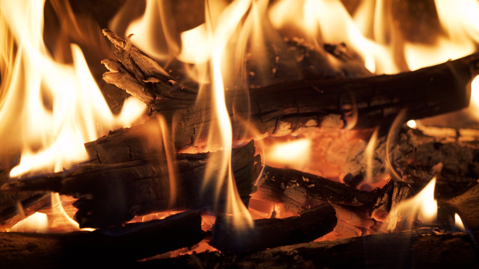 Crackling Fireplace and Beautiful Relaxing Music
