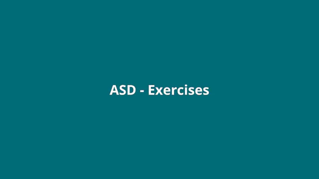 Introduction (ASD exercises)