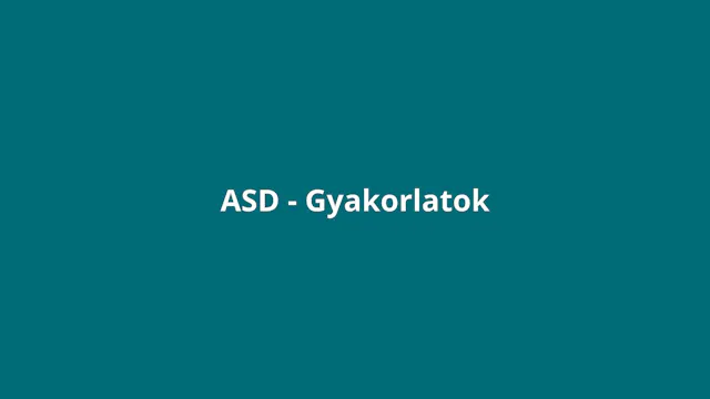 Bevezetés (ASD)