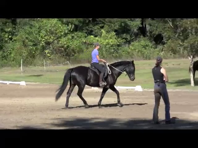 Improving Balance & Self Carriage - Shelley and Isabella - Jan 2011