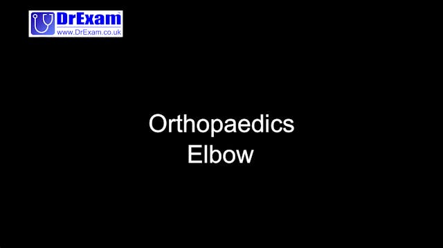 Orthopaedics - Elbow