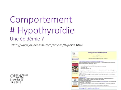 fccc5.10 - Hypothyroïde