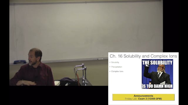 Ch. 16 Solubility and Complex Ions