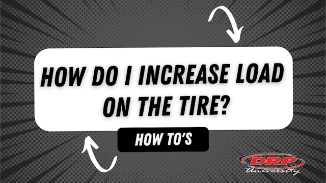 106 How Do I Increase Load On The Tire?
