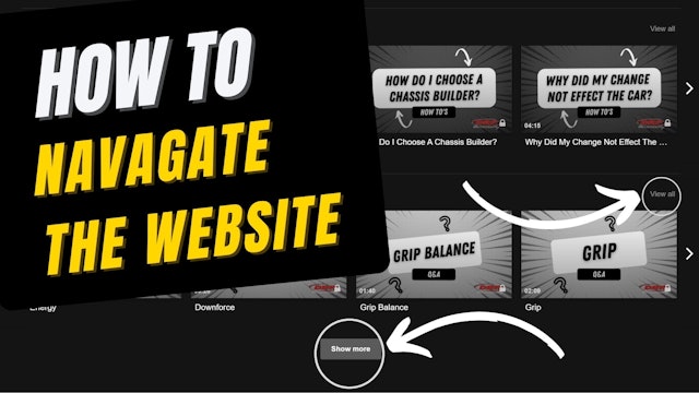 158 How To Navigate The Website