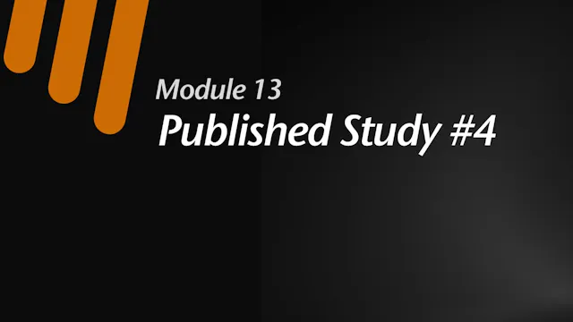 Module 13:  Study #4