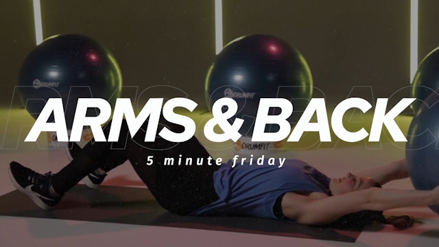 STRONGER ARMS & BACK | 5 Minute Interval Workout with DrumFIT®
