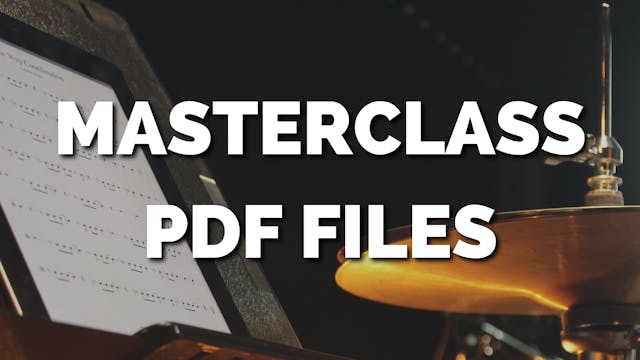 MASTERCLASS PDF FILES