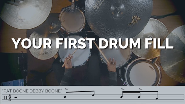 YOUR FIRST DRUM FILL