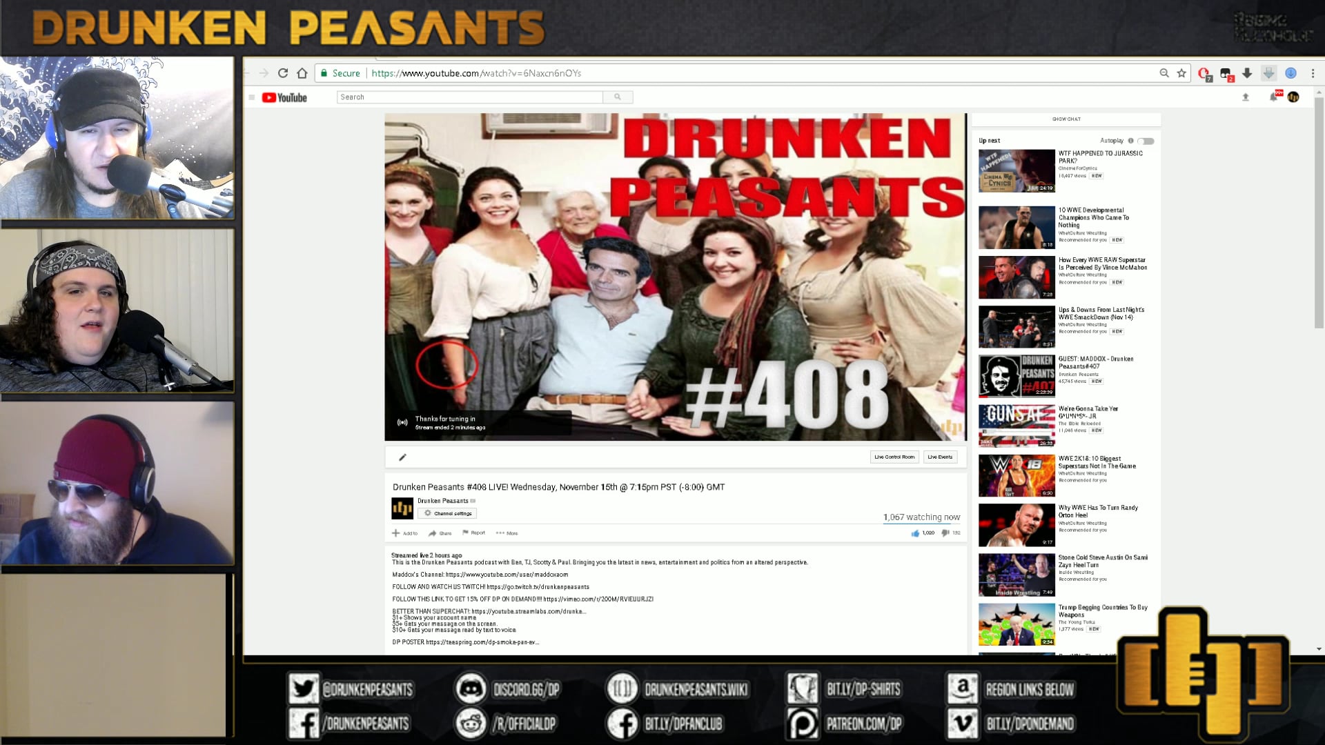 DRUNKEN PEASANTS POST SHOW #407