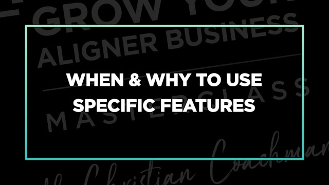 Part 3 Ep 5.1: When & Why to use specific features