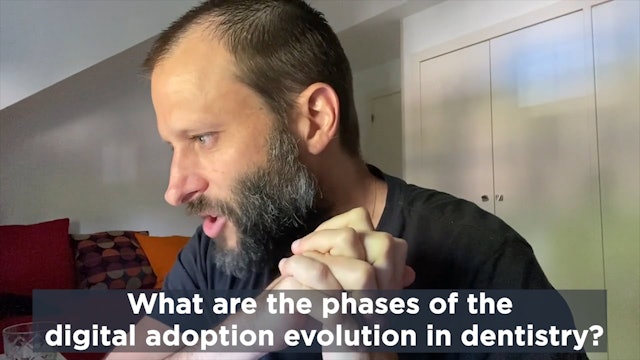 What are the phases of the digital adoption evolution in dentistry
